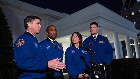 NASA astronauts, the first crew aiming to fly around the moon