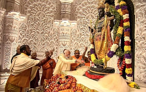 New Ram Lalla consecrated at Ayodhya temple; advent of a new era, says PM Modi