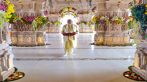 PM Narendra  Modi in Ram Temple, Ayodhya