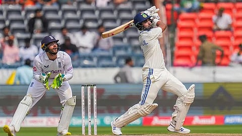 India's batting against England in the first test