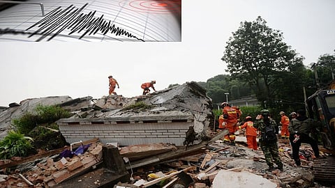 A magnitude of 7.1 earthquake struck China's western Xinjiang region