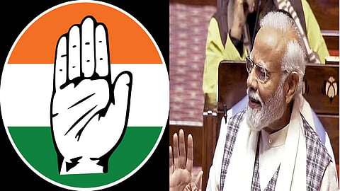 Congress' reaction to Modi's reply in RS