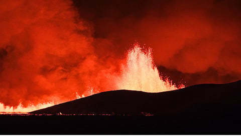 Volcano erupts in Iceland, threatening nearby town again