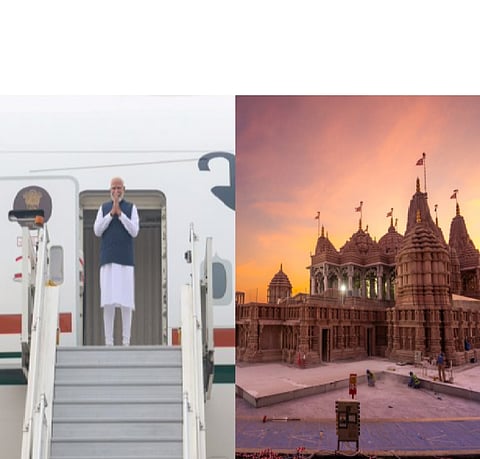 PM Modi arrives in UAE 