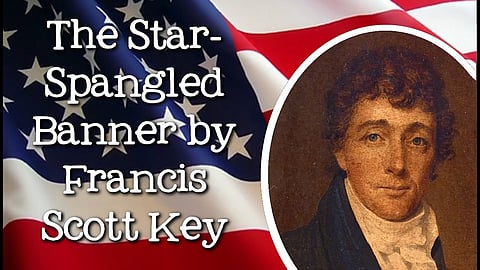 Francis Scott Key - the author of US national anthem 'The star spangled banner'