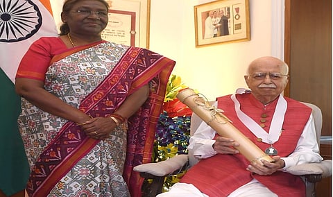 L K Advani receives Bharat Ratna, India's highest civilian honour