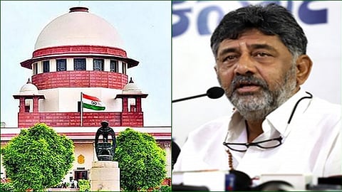 Karnataka Deputy Chief Minister D K Shivakumar  thanks the Supreme Court