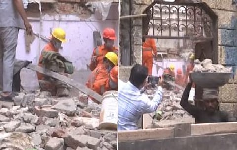 
Tragedy in Delhi as Jeans Factory Building Collapses, Leaving 2 Dead and 1 Injured
