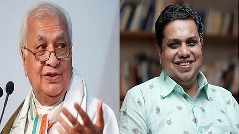Kerala Governor Arif Mohammed Khan and Speaker A N Shamseer