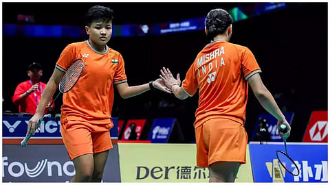 Indian Women's Badminton team in Uber cup quarter final