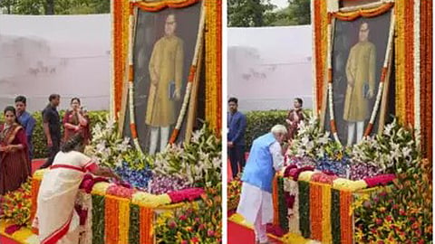 President, PM offer floral tributes to Ambedkar