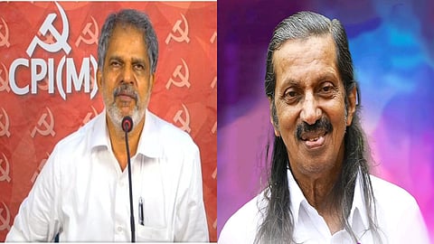 CPI (M) Polit Bureau member A Vijayaraghavan and senior CPI leader Pannian Raveendran