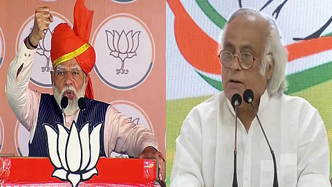 PM Narendra Modi and Congress leader Jairam Ramesh