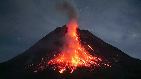 volcano in Indonesia 
