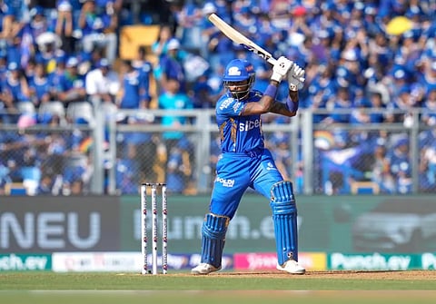 MI post 234/5 against Delhi Capitals
