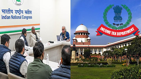 Income Tax Department to Supreme Court regarding action against Congress
