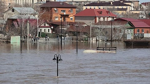 flood in a Russian region bordering Kazakhstan 