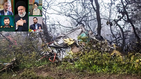 Iran's helicopter crash site