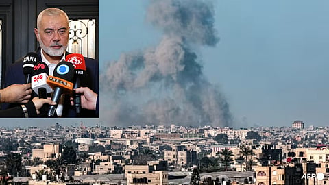 Hamas leader Haniyeh in Cairo for cease-fire talks
