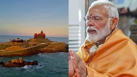 PM Modi to embark on meditation at Kanyakumari rock memorial on Today
