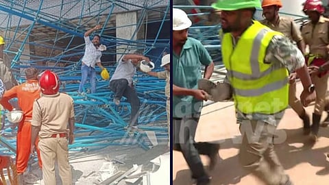 One labourer killed, four others injured in mishap  
