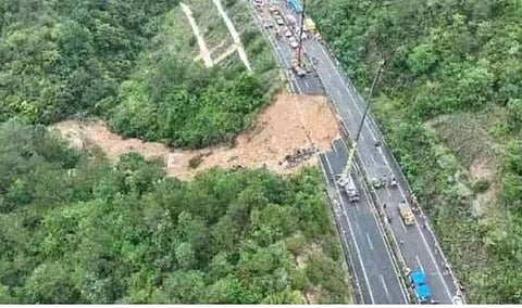 24 killed in highway collapse in China