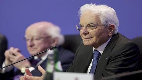 Italy's President Sergio Mattarella