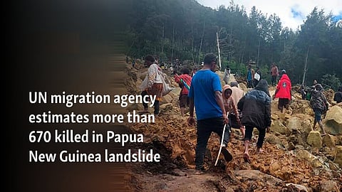 Massive landslide in Papua New Guinea that killed more than 670 people