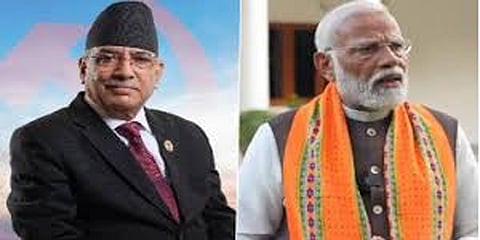 Nepal PM Pushpa Kamal Dahal 'Prachanda and PM Narendra Modi