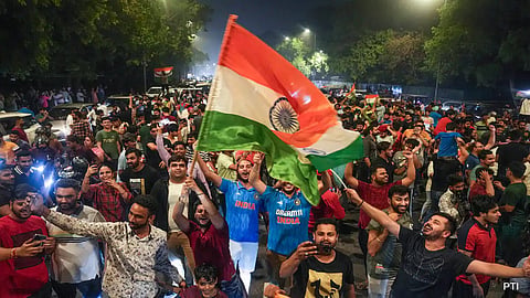 Celebrations in India followed by the  T20 World Cup win