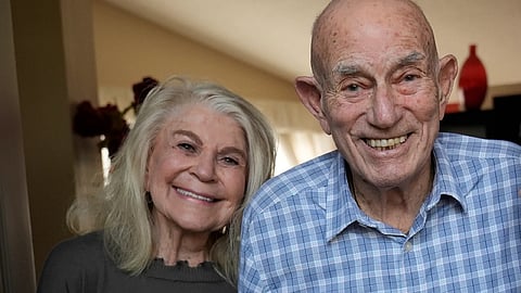 Newly married couple - Jeanne Swerlin (96) and Harold Terens (100)