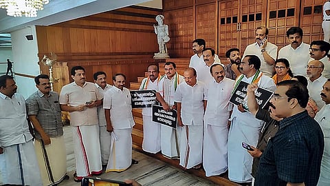 Opposition members of Keralam Assembly