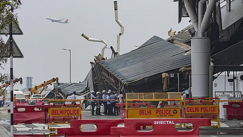 Terminal-1: The collapsed area of Delhi Airport