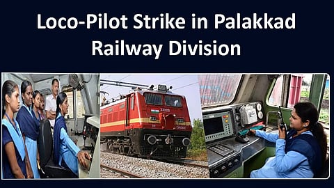 Loco-Pilot strike in Palakkad railway division