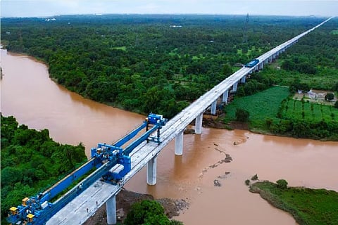 Bullet train project: Bridge over Kolak river completed