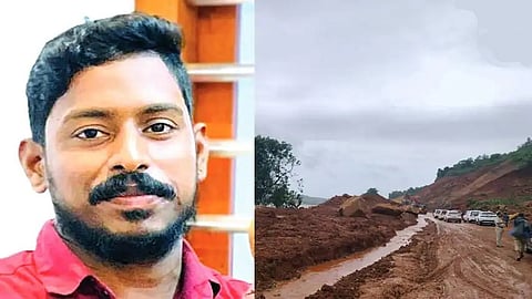 Arjun, Lorry driver from Kerala and the landslide location - Shirur village, Karnataka