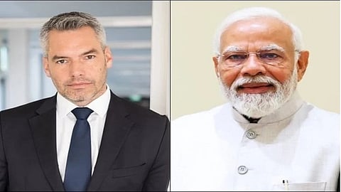 Austrian Chancellor Karl Nehammer and PM Narendra Modi