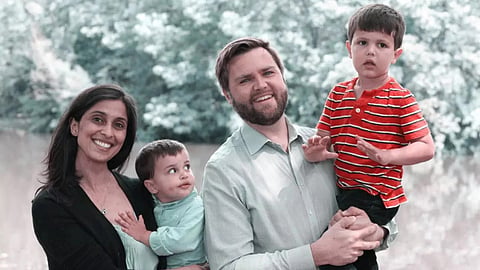 Usha Chilukuri and J D Vance family