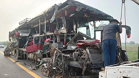 11 killed as passenger bus collides with pickup truck in northern Philippines 