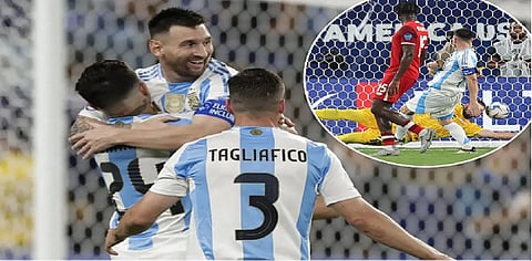  Lionel Messi and Argentina moved within one win of joining Spain as the only nations to win three straight major titles.