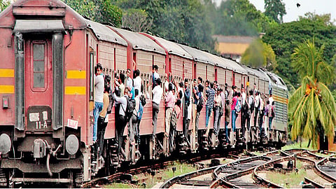 Chaos in Sri Lankan railway as the railway union strike stopped most of the trains