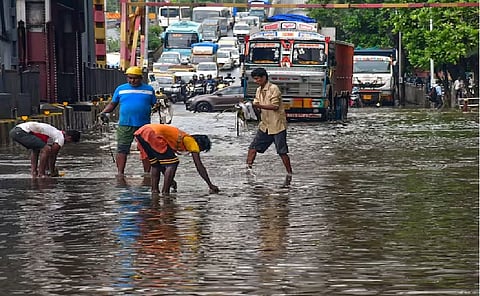  Heavy rains lashed Mumbai since early Thursday morning, leading to waterlogging in some parts the city.
