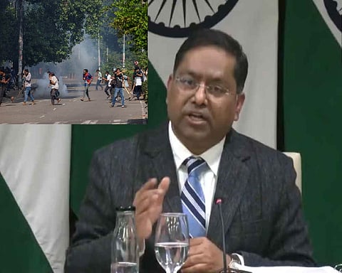 External Affairs Ministry spokesperson Randhir Jaiswal: It is an internal matter: India on violent protests in Bangladesh    