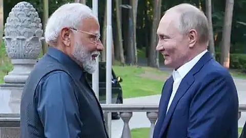 PM Narendra Modi and Russian President Vladimir Putin