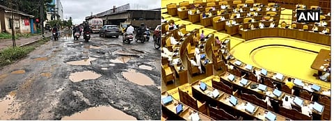Opposition UDF stages walkout in assembly over poor condition of roads in Kerala    