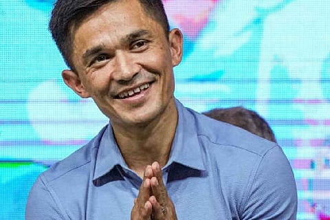 Indian football legend Sunil Chhetri