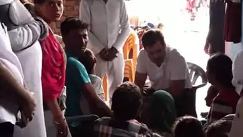 Leader of Opposition in the Lok Sabha Rahul Gandhi visits Hathras