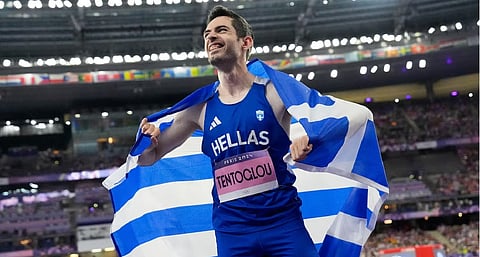 Miltiadis Tentoglou,  Olympic long jump golds    	