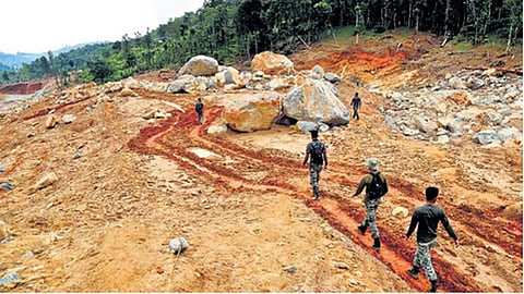 Wayanad landslide site, where mysterious noise sparked panic
