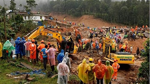 Wayanad landslide hit location.
